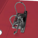 Techmakro KIT-0121 carpeta de cartón Carta Rojo, Anillo D, Almacenamiento, Cloruro de polivinilo (PVC)