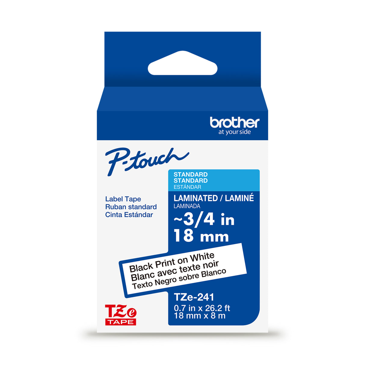 Brother TZe-241G cinta para impresora de etiquetas Negro sobre blanco