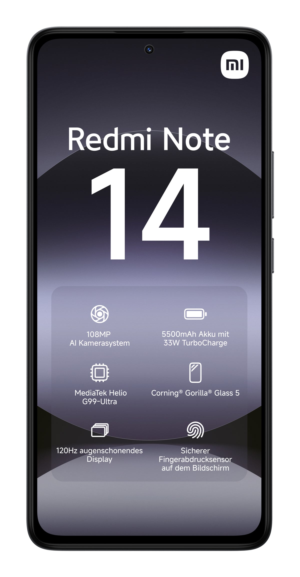 Smartphone Xiaomi Redmi Note 14 capacidad 6+128gb Color Negro