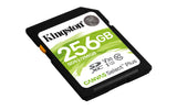 Kingston Technology Tarjeta SDXC Canvas Select Plus 100R C10 UHS-I U3 V30 de 256 GB Memoria Flash 256 GB SDXC 100 MB/s 85 MB/s