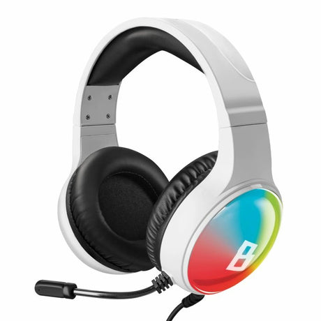 MITZU BASH-4206WH audífono y auriculare Auriculares Alámbrico Diadema Juego Blanco