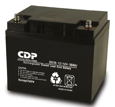 CDP SLB12-38 Bateria de Plomo acido, seca sellada 12Vdc-38Ah Baterías para sistemas ups 12 V 38 Ah Sealed Lead Acid (VRL