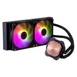 Cooler Master MasterLiquid 240L Core ARGB Procesador Kit de enfriamiento líquido 12 cm Negro, 650 RPM, 1750 RPM