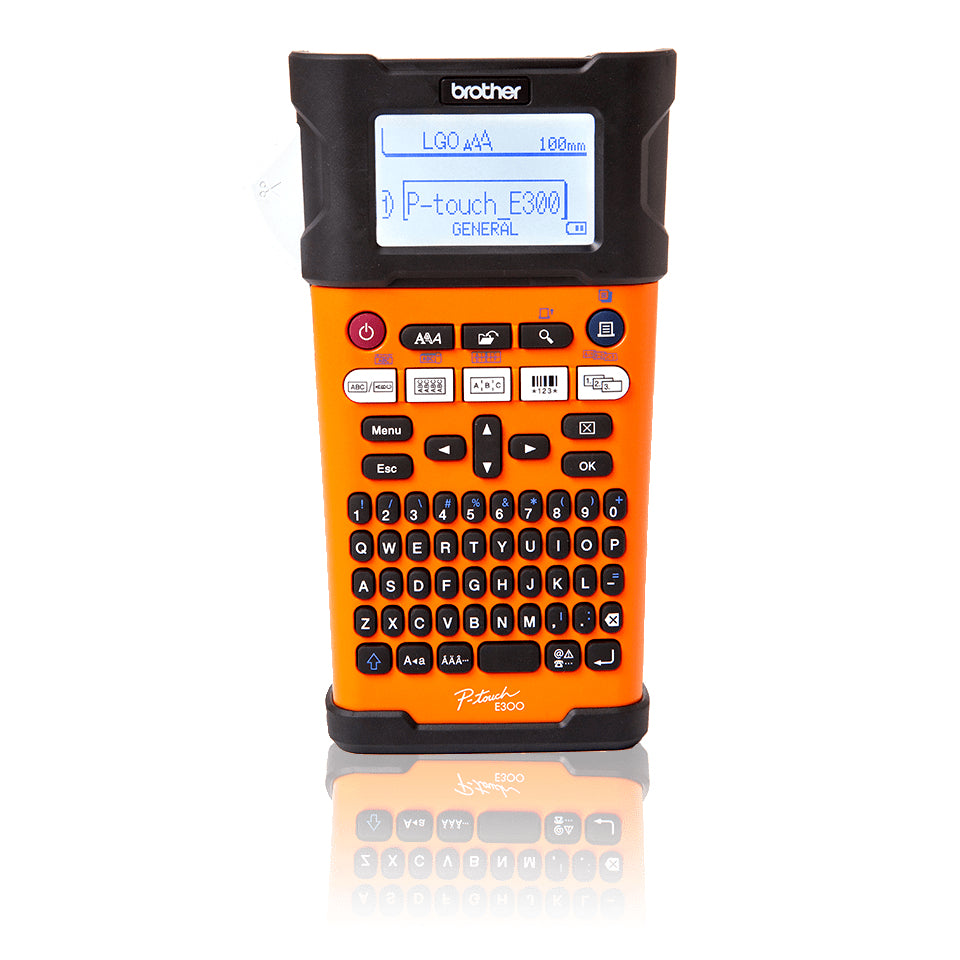 Brother PT-E300 impresora de etiquetas Transferencia térmica Color 180 x 180 DPI 20 mm/seg HSE/TZe QWERTY