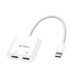Acteck AC-939768 cable USB USB 3.2 Gen 1 (3.1 Gen 1) 0,1 m USB C 2 x USB C Blanco