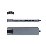 Urban Balance UB81 base para laptop o replicador de puertos Alámbrico USB 3.2 Gen 1 (3.1 Gen 1) Type-C Plata, MicroSD (T