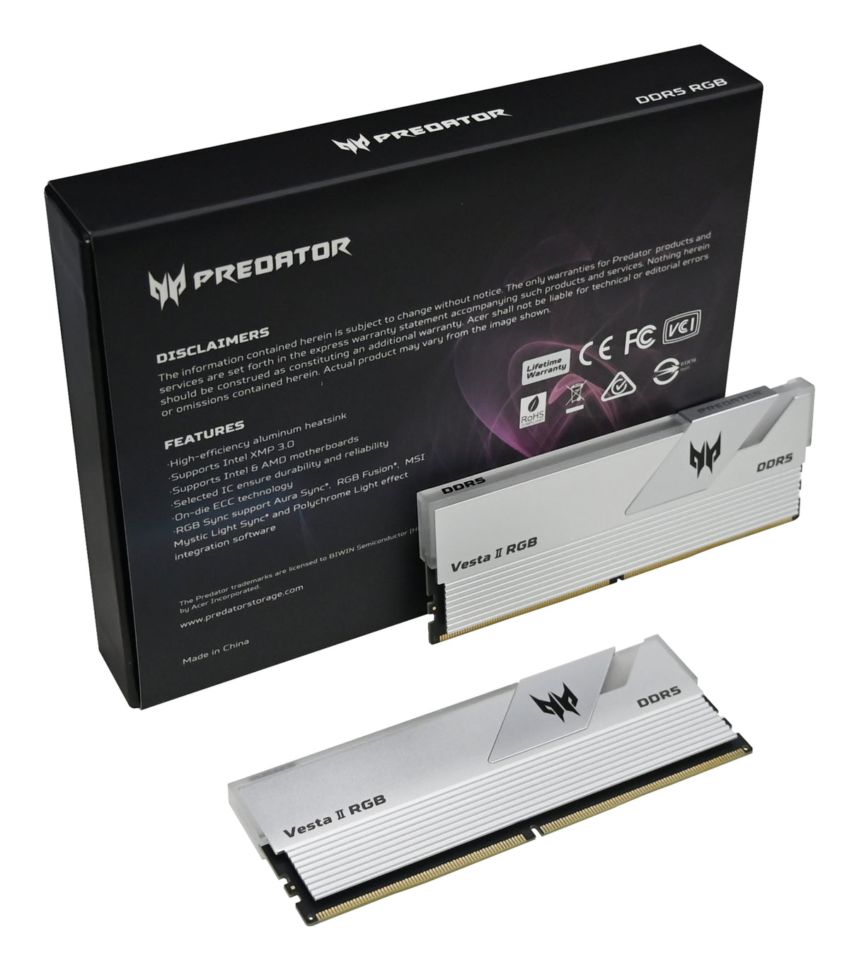 Predator Predator VESTA2-32GB-6000-1R8-V6 Memoria RAM Si 30 32 GB 2 x 16 GB