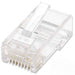 502399 - Intellinet PLUG RJ45 CAT5E SOLIDO UTP BOTE 100 PZAS ORO 15-MICRAS conectores RJ-45 Transparente Policarbonato Cat5e
