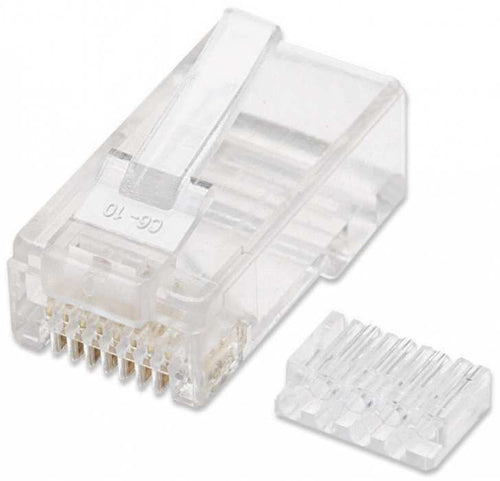 503006 - Intellinet PLUG RJ45 CAT6 SOLIDO UTP BOTE 100 PZAS ORO 15-MICRAS conectores RJ-45 Transparente Oro 100 pieza(s)