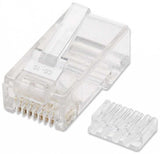503006 - Intellinet PLUG RJ45 CAT6 SOLIDO UTP BOTE 100 PZAS ORO 15-MICRAS conectores RJ-45 Transparente Oro 100 pieza(s)