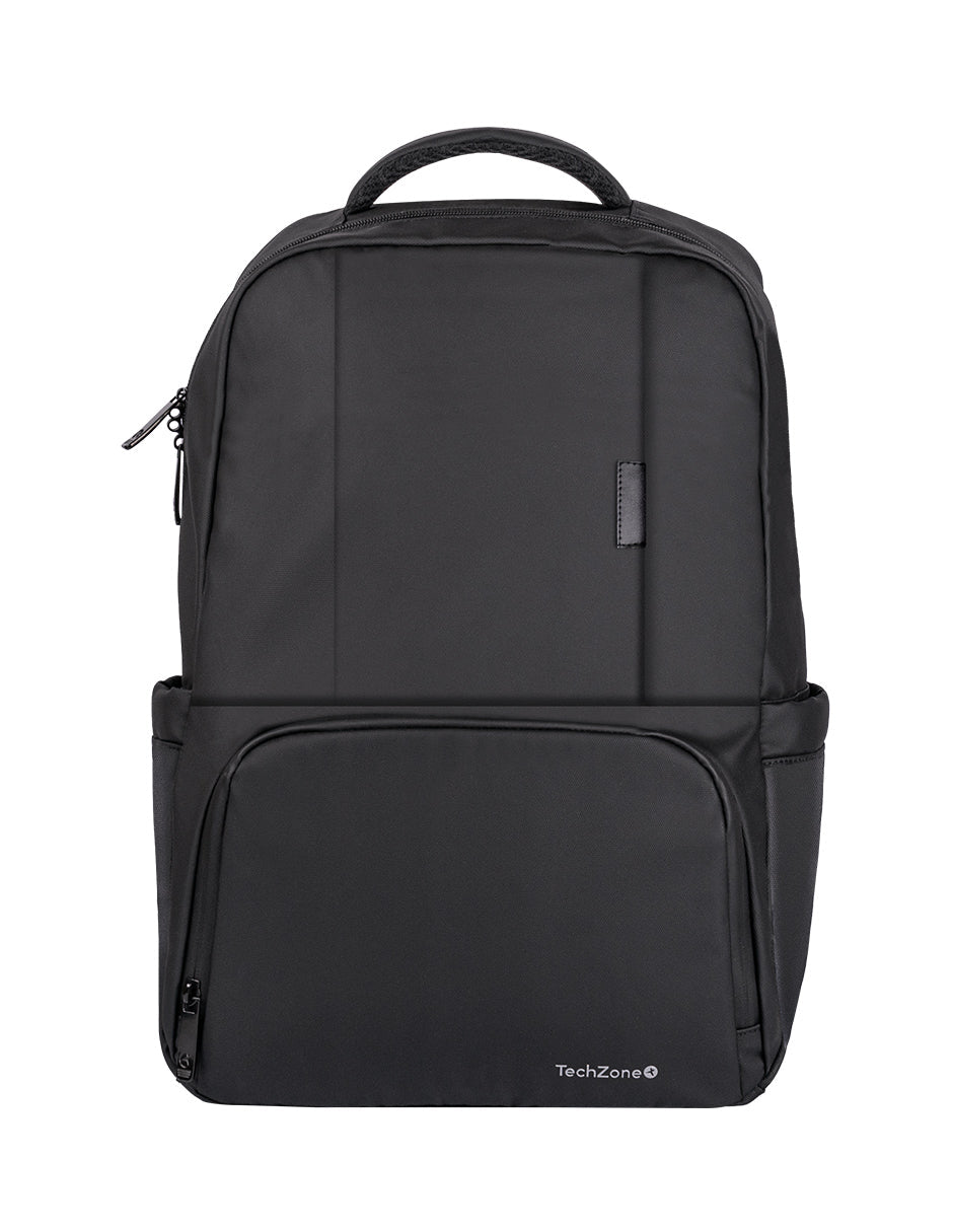 TechZone TZLBP05 mochila City backpack Negro Poliéster, Urbano, Unisex, Compartimento del portátil