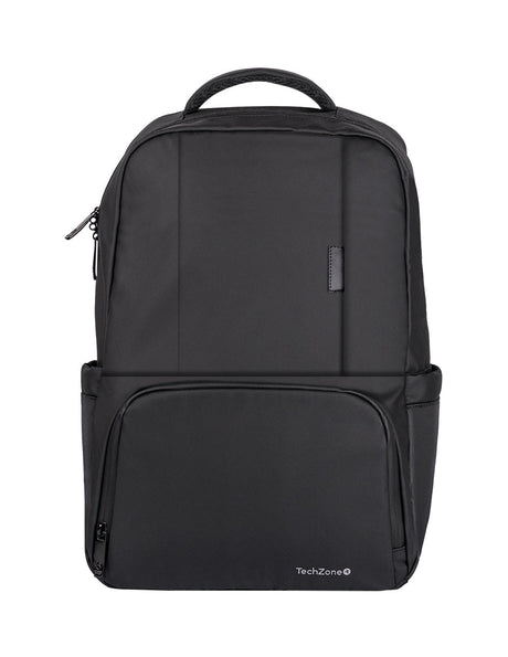 TechZone TZLBP05 mochila City backpack Negro Poliéster, Urbano, Unisex, Compartimento del portátil