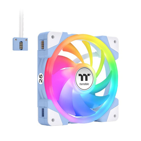 Thermaltake SWAFAN EX12 ARGB Gabinete de la computadora Enfriador de aire 12 cm Blanco 3 pieza(s), 500 RPM, 2000 RPM
