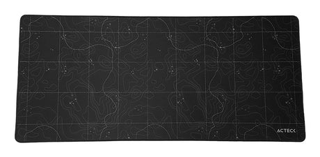Acteck MT494T protector de escritorio Tela, Caucho Negro, 800 mm, 350 mm