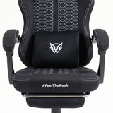 Balam Rush BR-940641 silla para videojuegos Silla universal para juegos Asiento acolchado tapizado Negro, 120 kg, Respal