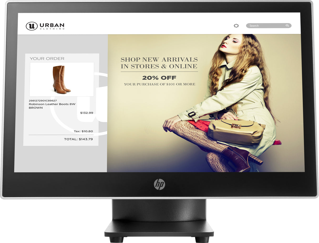 HP Monitor táctil para minoristas L7014t de 14 pulgadas