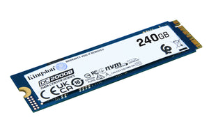 Kingston Technology 240G DC2000B PCIe 4.0 M.2 2280 Enterprise SSD (Sin disipador térmico)