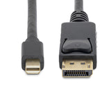 StarTech.com Cable de 1,8m Mini DisplayPort a DisplayPort 1.2 - Cable Adaptador Mini DisplayPort a DisplayPort 4K x 2K UHD - Cable para Monitor Mini DP a DP - Blanco Cable Derecho Derecho Oro 1.2