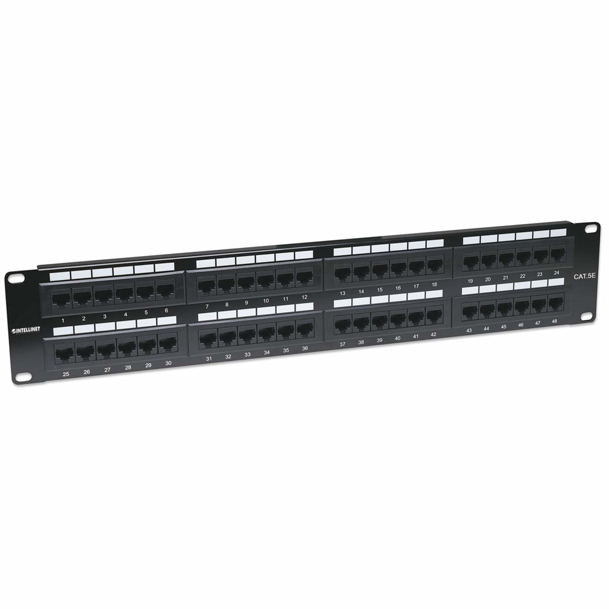 513579 - Intellinet Panel de Parcheo Cat5e paneles de parcheo Ethernet rápido, Gigabit Ethernet 48 RJ-45 Oro
