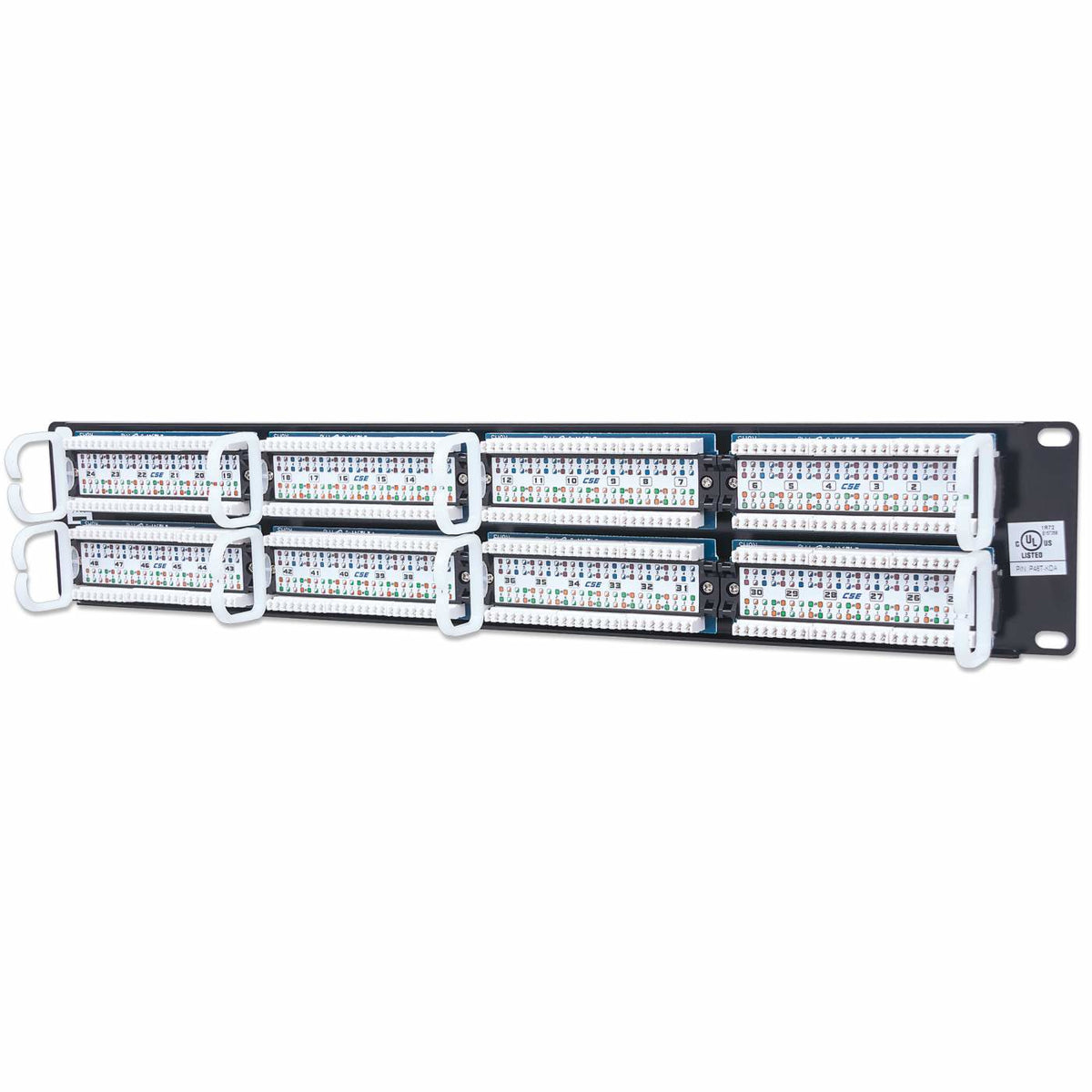 513579 - Intellinet Panel de Parcheo Cat5e paneles de parcheo Ethernet rápido, Gigabit Ethernet 48 RJ-45 Oro