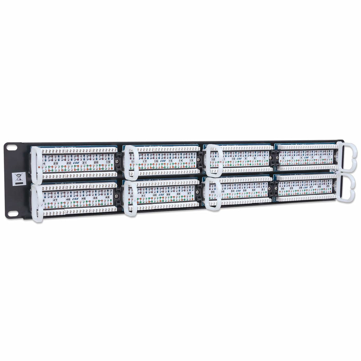 513579 - Intellinet Panel de Parcheo Cat5e paneles de parcheo Ethernet rápido, Gigabit Ethernet 48 RJ-45 Oro