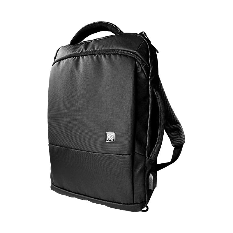 Klip Xtreme Bizman mochila Negro Poliéster, Ciudad, Compartimento del portátil, A prueba de agua