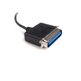 StarTech.com Cable de 1,8m Adaptador de Impresora Paralelo Centronics a USB A Cable Negro Centronics USB A 1,9 m
