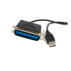 StarTech.com Cable de 1,8m Adaptador de Impresora Paralelo Centronics a USB A Cable Negro Centronics USB A 1,9 m