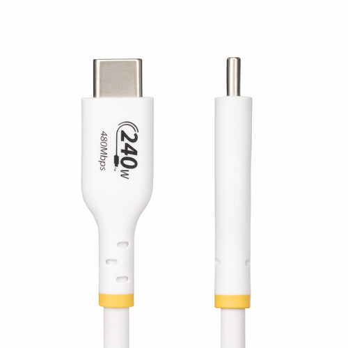 StarTech.com Cable de Carga para Portátil USB-C de 1m - Cable USB Tipo C USB 2.0 para Portátil - Blanco - Cable con Cert