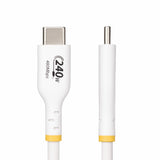 StarTech.com Cable de Carga para Portátil USB-C de 2m - Cable USB Tipo C USB 2.0 para Portátil - Blanco - Cable con Cert