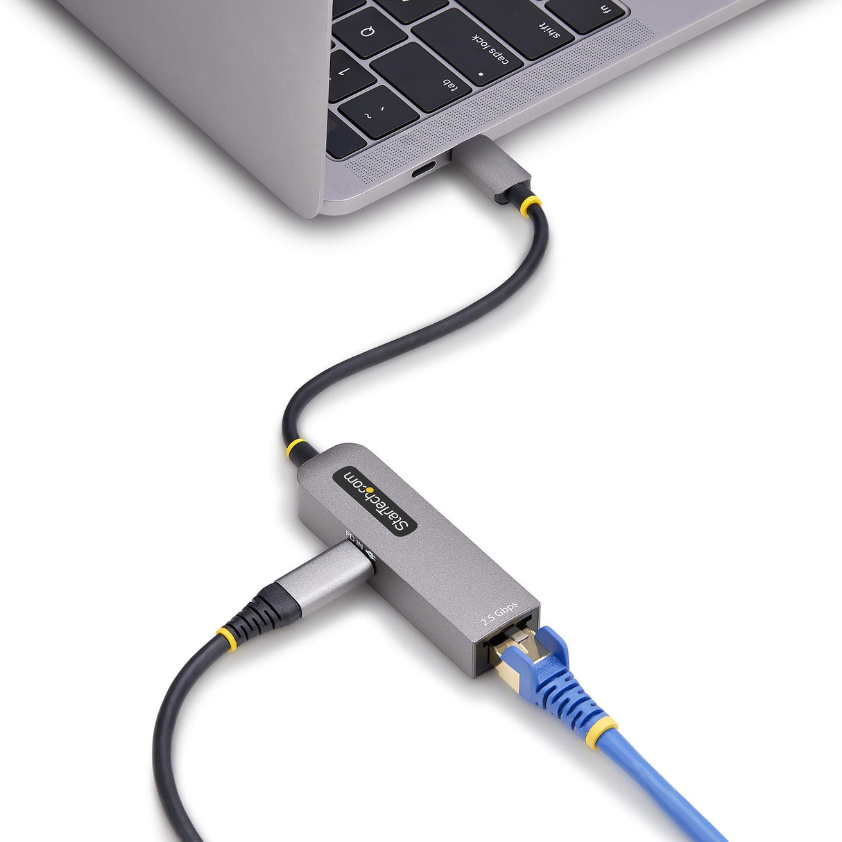 StarTech.com Adaptador de Red USB Tipo C a Ethernet - Adaptador de Red Externo USB-C a RJ45 2,5/1Gb - NBASE-T - USB 3.1 - Entrega de Alimentación PD 100W de Paso - Compatible con Thunderbolt - Win/Mac tarjetas de red Alámbrico USB Tipo C Ethernet 1