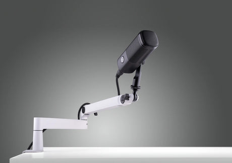Elgato 10AAN9911 soporte para micrófonos Soporte para micrófono de radiodisfusión, Base para escritorio, Blanco, Metal