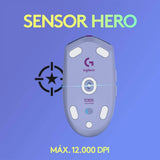 Mouse Lightspeed Gaming Logitech G305 Inalámbrico, Sensor Hero, 6 Botones, Lila - 910-006377 FullOffice.com 