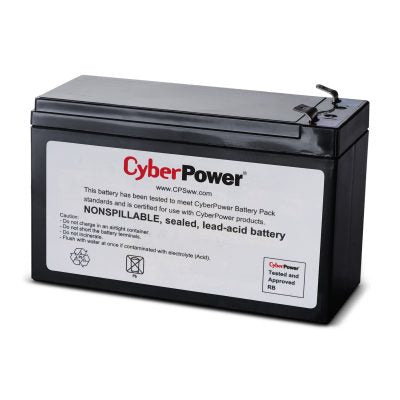 CyberPower RB1270B batería para sistema UPS Sealed Lead Acid (VRLA) 12 V, 1 pieza(s), 7000 mAh, Negro