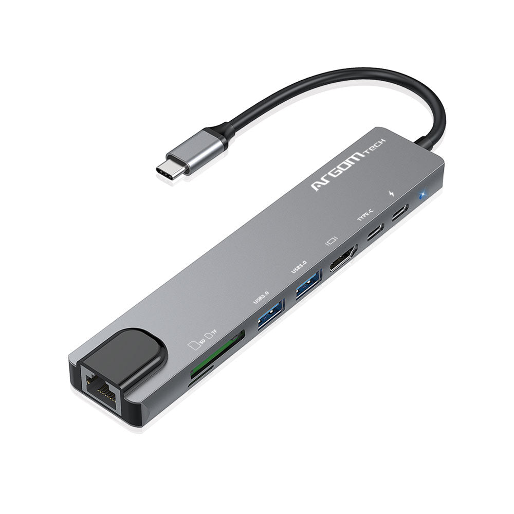 ArgomTech ONE AXESS Alámbrico USB 3.2 Gen 1 (3.1 Gen 1) Type-C Plata