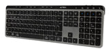 Acteck Inspire Krea TI755 teclado Hogar / Oficina RF inalámbrico + bluetooth QWERTY Español Negro, Gris