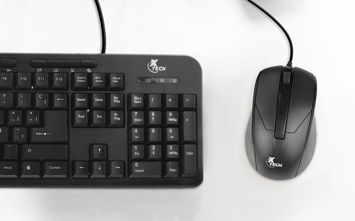 Xtech XTK-301S teclado Ratón incluido Universal USB QWERTY Español Negro