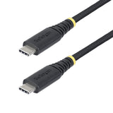 StarTech.com Cable de Carga USB-C de 2m - Cable Cargador USB Tipo C - PD EPR 240W 5A - Durable y Ultra Flexible - Cable 