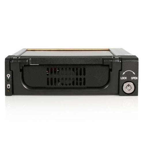 StarTech.com Rack Móvil Aluminio Reforzado Disco Duro HDD SATA 3,5" Pulgadas con Bandeja Bahía 5,25" Paneles a