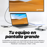 Manhattan Docking Station USB-C para Triple Monitor Laptop Alámbrico USB 3.2 Gen 1 (3.1 Gen 1) Type-C 4 2