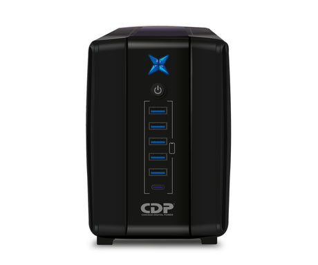CDP R-UPR1008 1000VA/500W UPS Interactiva AVR 8 Salidas, 300 Julios, 120 Vac UPS Línea interactiva 1 kVA 500 W Seno
