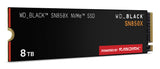 WD Black SSD Interno SN850X 8TB M.2 2280 NVMe PCIe Gen4, Lect. 7200MB/s, Escr. 6600MB/s, TBW 4800