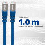 Intellinet Cable de Red Cat6a S/FTP, 0.9 m, Azul Cable Azul 1 m Cat6a S/FTP (S-STP)