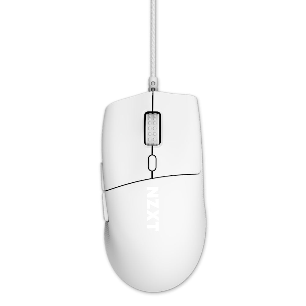 NZXT Lift 2 Ergo ratón Juego Diestro USB tipo A Óptico 26000 DPI, Blanco