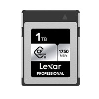 Lexar LCXEXS4001T-RNENG memoria flash 1 TB CFexpress tipo B, 1750 MB/s, 1300 MB/s, Prueba de caída