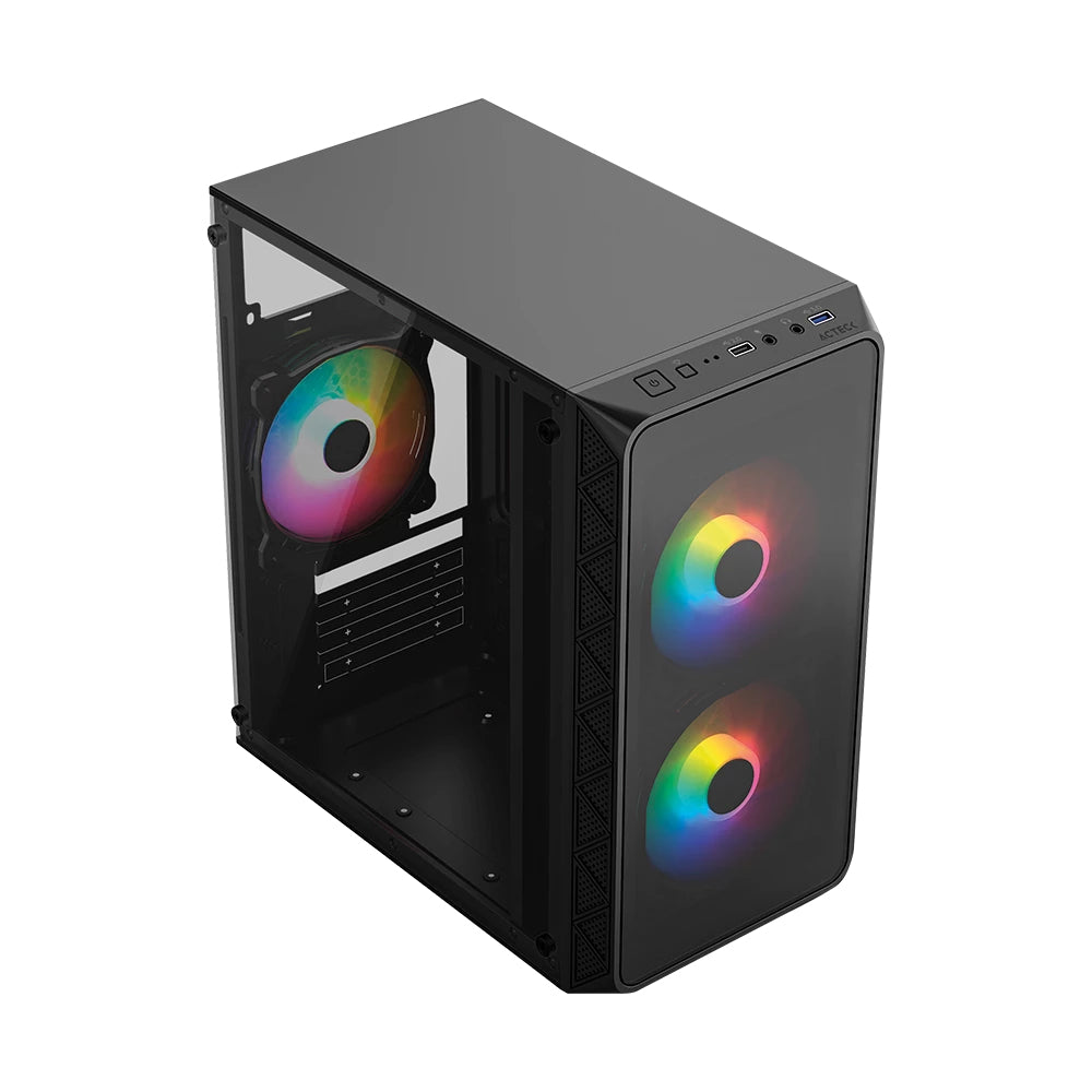Acteck Doom Pro Crystal GI730 Mini Tower Negro 600 W, Mini-ATX, Mini-ITX, Metal