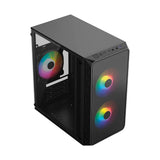 Acteck Doom Pro Crystal GI730 Mini Tower Negro 600 W, Mini-ATX, Mini-ITX, Metal