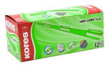 Kores 36005 marcador 12 pieza(s) Punta de cincel Verde