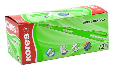 Kores 36005 marcador 12 pieza(s) Punta de cincel Verde