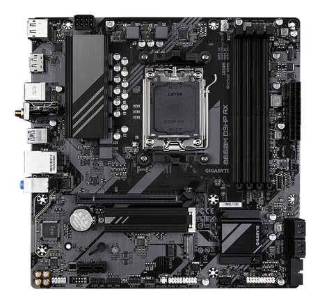 GIGABYTE B650M D3HP AX Placa base - AMD Ryzen serie 9000, VRM de 5+2+2 fases, hasta 8000 MHz DDR5 (OC), 2xPCIe 4.0 M.2, WIFI 6E, LAN 2,5 GbE, USB 3.2 Gen 1 placas base AMD Zócalo AM5 Zócalo AM5 DDR5-SDRAM